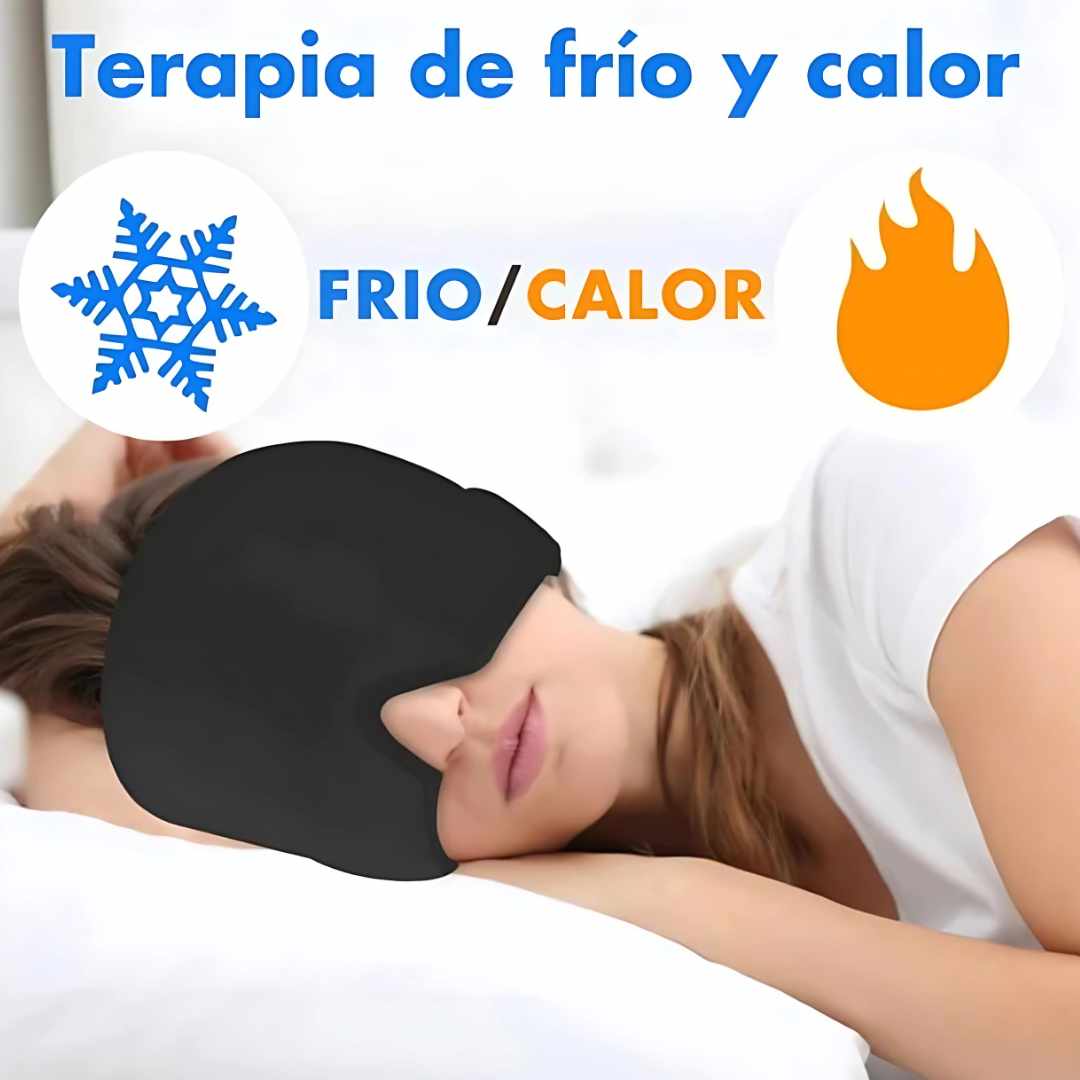 Gorro de gel para aliviar el dolor de cabeza y la migraña
