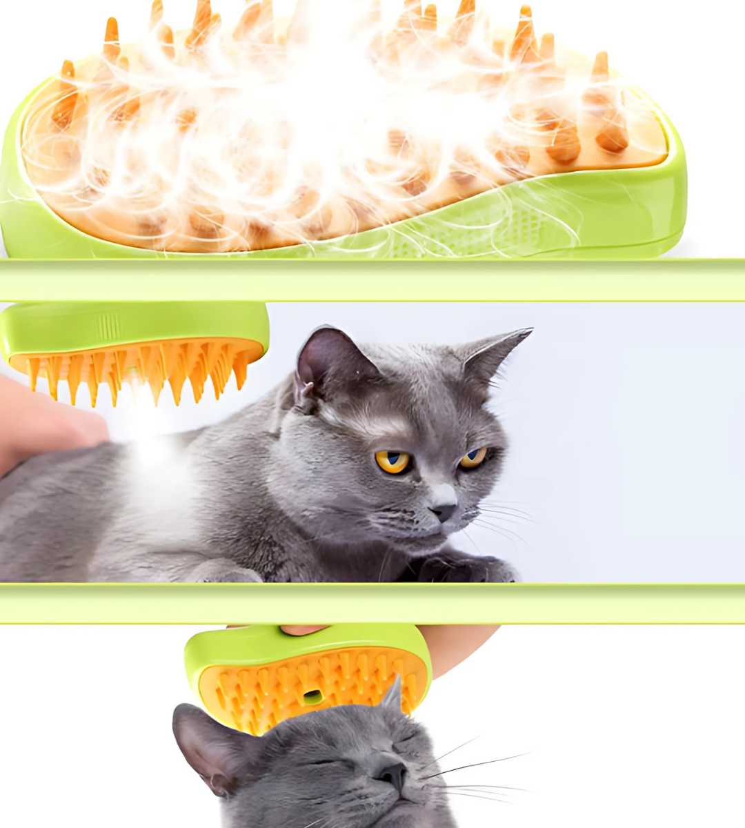 Cepillo Vaporizador Mascotas Vapor Pet™