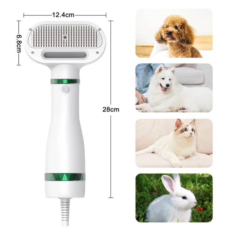 Secador y Peine 2 en 1 para Mascotas