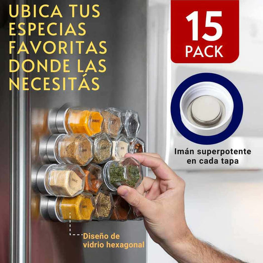SpiceMag® Organiza tus especias con estilo magnético