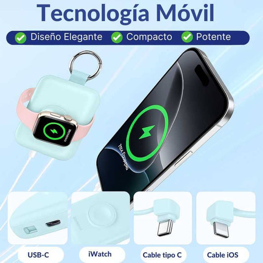 PowerKey® El cargador 3 en 1 que va siempre contigo