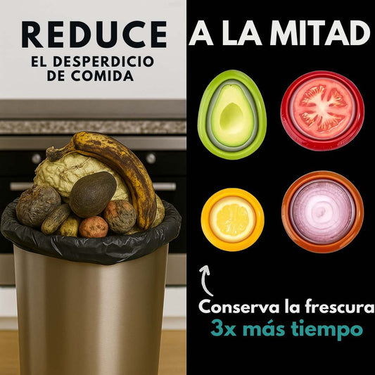 FoodKeeper™ Set de 4 protectores de alimentos reutilizables